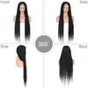 Nxy Hair Perücken Kalyss 36 Zoll Full Lace Front Knotless Box Braided mit Baby Super Long Synthetic Braids Perücke für schwarze Frauen 05051526610