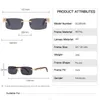 Neue Elastizität-Holzbein-Brillen-Sonnenbrille für Männer, europäische Mode, quadratische Brillenfassung, randlose Brille mit Originalverpackung