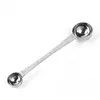 Stainless Steel Double Ends Measuring Spoon With Scale Coffee Scoop Tablespoon RRA800