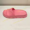 Тяжелы для обуви дизайнер мужской женские платформы тапочки с плоскими слайдами Черно-белая розовая желтая тапочка Женщина мужчина сандалии размер 35-45