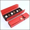 Scatola di carta cioccolato di moda Black Red Party Gift Boxaging Boxes for San Valentines Day Christmas Birthday Forniture LX2773 Consegna a goccia 2021 P