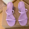Designer Chunky Heeled Summer Sandals Girls Wedding Dress Slippers Walking Casual Loafers