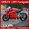 OEM Body for Ducati Panigale 959 1299 S R 959R 1299R 15-18 Bodywork 140no.0 959-1299 959S 1299S 15 16 17 18 Frame 2015 2015 2017 2018 Ingection Mould Fairing Factory Red Red