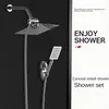 Bath Faucet Five Piece Shower Set Wall Mounted Shower Faucet Bathroom Accessories Top Spray Rain Shower Faucetshower Jet System