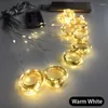 문자열 LED 홀리데이 램프 크리스마스 화환 Festoon Fairy String Lights Year Decorations for Home Roomled