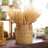 23cmWheat Ear Artificial Flowers Natural Dried Flowers For Home Decor Table Wedding Decoration DIY Preserved Flower Bouquet