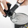 Plastic Professional Kitchen Tool Safety Hand-actuated Can Opener Side Cut Easy Grip Manual Opener Knife for Cans Lid