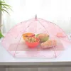 1 PC Pliable Maille Couvertures Alimentaires Dentelle Table Couverture Parapluie Style Hexagone Gaze Repas Anti Fly Mosquito Cuisine Gadgets Outils De Cuisine Y220526