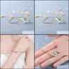 Charm Bracelets Jewelry Todorova Gold Color Butterfly Pendant Bracelet For Women Korean Simple Chian Elegant Dhzrv