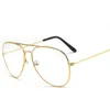 Güneş Gözlüğü Wanmei.DS Pilot-Sunglasses-Frames-Optikleri-Eyeglasses-Transparent-Optiar-Glasses-Women-Men-Optik-Alloy-Metal-EyeSunglasses Ki