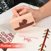 Wooden Handmade Custom Rubber Suitable for Wedding lopes Office Stamps Invitation Party Decoration 220702