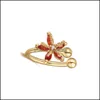 Brincos de lustres de candelabro de joias de j￳ias ver￣o fofas de animais marinhos Organismo marinho clipes de ouvido com ￡gua -viva zircon starf dhkg0