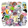 50 st cool sommar VSCO -klistermärken Pack Pink Girl Anime Stiker för barn på den bärbara kylskåpets skateboard Suitcase klistermärke 220815