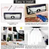 Solar Wall Lights for Garden Parking 136 Led Illumination Outdoor Waterproof Solar Security Lamps