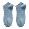 Men's Socks Men's Brand 5Pairs/Lot Men's Summer Thin Breathable Solid Color Cotton Sweat-absorbing Man Cycling High