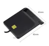 Portable USB 2.0 Smart Card Reader DNIE ATM CAC IC ID Bank SIM Card Connector for Windows Linux Platform Cards Readers