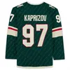 THR 97 KIRILL KAPRIZOV 저지 Marcus Foligno Matthew Boldy Mats Zuccarello Kevin Fiala Joel Eriksson EK Jared Spurgeon Matt Dumba Marcandre Fleury 하키 유니폼 yo