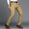 Herren Hosen Baumwolle Casual Stretch männliche Hosen Mann lange gerade hohe Qualität 4 Farbe Plus Größe Hosenanzug 42 44 220524