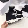 Sport Balenciagas weiche Turnschuhe Outdoor-Läufer Männer Paar Freizeitschuhe stricken Gehen Speed Trainer Jogging Lacet Balencigas Socke leichte Turnschuhe 35-45 # Bestens