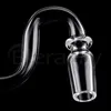 Bent Boyun Tamamen Kaynak Terp Terp Bulanıklık Quartz Banger Beeveled Edge, 10mm 14mm 18mm erkek dişi kadın 4590 Cam Su Bongs için Çiviler Dab kuleleri borular