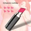 Nxy Eier Kugeln Klitoris Sucker Lippenstift Vibratoren für Frauen USB Mini Bullet Saugen Vibrator Nippel Klitoris Stimulator Weibliche Sexy Spielzeug 220509