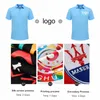 Summer Casual Men and Women Shortsleeved Polo Shirts Custom Brodery Printing Personlig design Topp 14 färger 220615