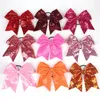 5 pollici Paillettes Airport Bow For Girls Bambini Boutique Grandi Cheerleading Hairbow Bambini Sequined Hair Capelli Accessori Accessori