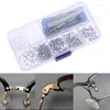 Sunglasses Frames 1set Assorted Kit Sun Glasses Repair Tool Eyeglasses Screws Sets Nuts Nose Pad Optical Parts1