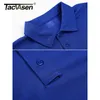 TACVASEN Summer Colorful Fashion Polo Tee Shirts Men's Short Sleeve T-shirt Quick Dry Army Team Work Green T-Shirt Tops Clothing 220408