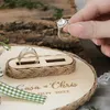 Вечеринка поставляет другое мероприятие отдела лесного департамента сплошное кольцо подушка для свадебной церемонии коробка для деревянного творческого