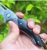 Damascus Survival Folding Knife VG10 Damascus Steel Blade Ebony Handle Outdoor Camping Pocket Collection Knives