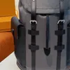 Mochila de design de letras completas para homens, moda, luxo, marca, bolsas de couro, mochilas masculinas, duas alças, bolsas