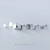 Stud Modian Trendy oregelbunden modeörhänge 100% 925 Sterling Silver Tiny Simple Earrings For Women Fine Jewelry Giftstud Kirs22