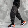 Pantalon homme Cargo pour homme Hip Hop Streetwear pantalon homme salopette été Joggers homme noir mode Harem vêtements homme