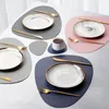 Leather Table Mats Tableware Pad Placemat Heat Insulation PU Bowl Coaster Kitchen Non Slip 220627