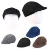 男性のシンプルな新聞の売り手帽子ソリッドカラーベレー帽子カジュアルストリートキャップユニセックスヘンプワイルドオクタゴンエッジキャップ冬の春の帽子J220722