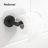 Toilet Paper Holder SUS 304 Stainless Steel Matte Black Bathroom Toilet Roll Holder Towel Square Bathroom Accessories T200425