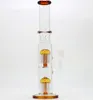 Hookah Glass Bong Water Pipe 13 Inches Double Branch Filter Transparent raka bongs Dab Rig med 14 mm tobakskål för rökning för rökning