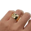 Pierścienie klastra Prosty zespół zaręczynowy prezent świąteczny grawerowany gwiazda księżyca cz szeroka pierścionka Wysokiej jakości fabryka kobiet urocze wieczne biżuterię