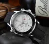 Chronograph Superclone Watch Onega Luxury Watches armbandsur designer europeisk full funktion timing band mode mäns affärssport klocka