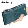 Mode kvinnor plånböcker lång toppkvalitet läder korthållare klassisk kvinnlig handväska dragkedja varumärke plånbok för 220421