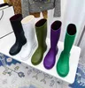 TopSelling Bottes de pluie de marque célèbre designer femmes chaussons imperméables de luxe classiques chaussures de saison des pluies pour fille dames bottes d'extérieur