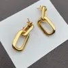 Retro Designer Button Earring Stud Letter Charm Earrings Fashion Jewelry for Women Lady Party Wedding Lovers Gift Engagement med 9986639