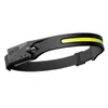 Headlamps LED COB Headlamp Waterproof USB Rechargeable Head Lamp Torch Working Lights Camping Cycling Running Fishing Headlight