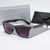 2022 Lyxdesigner Solglasögon för män Kvinnor Square Frame Pilot Sun Glassics Classic Fashion Eyewear High Quality Lunettes De Soleil Pour Femmes With Leather Case