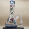 8 Inch Anime Theme Frog Hookah Water Pipe Bong Glass Bongs With 14mm Downstem And Bowl 2 In 1 Ready for Use