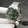 Conquest Mens 41MM Montres Mouvement Mécanique Automatique Bracelet En Caoutchouc Concas Lunette En Céramique Avec HYDROCONQUEST Hardlex Verre Marquages Vert