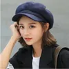 Visors feminino Autumn Artista do Autumn Cap Octogonal Wool Blend Boy Boy Peaked Hats Style French Style Vintage Unissex Beret Beanie Hatvisors