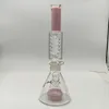 Narguilé verre Bong glycérine bécher pipe avec huile eau avec bol de 18,8 mm et clip de couleur