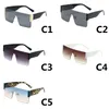 Square Designer Gradient Sunglasses For Men Women Fashion Sun Glasses Big Frame Uv Protection Eyeglasses With Box